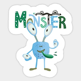 Cute Monster Sticker